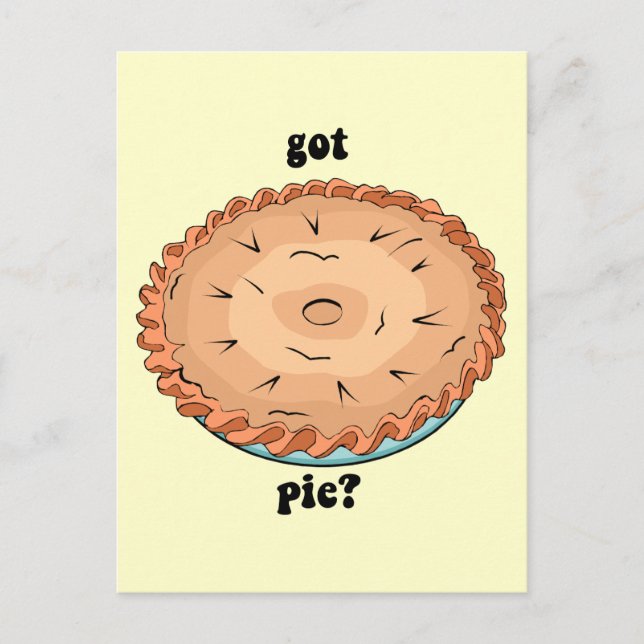 Funny got pie postcard (Front)