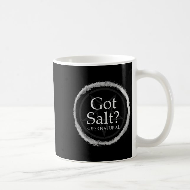 Funny Got Salt Supernatural Salt Circle Lit Gft Te Coffee Mug (Right)