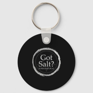 Funny Got Salt Supernatural Salt Circle Lit Gft Te Key Ring