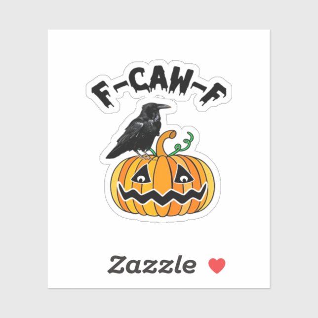 Funny Gothic Crow Humor F-Caw-F Essential (Sheet)