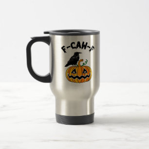 Funny Gothic Crow Humor F-Caw-F Essential Travel Mug