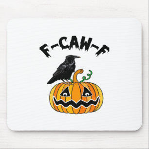 Funny Gothic Crow Humour F-Caw-F Essential Mouse Pad