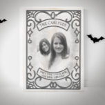 Funny Gothic Halloween Kitchen  Wooden Box Sign<br><div class="desc">Many have eaten here,  few have survived! This custom photo plaque is the perfect home accent for your kitchen this Halloween!</div>