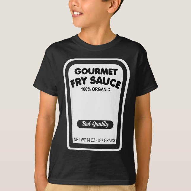 Funny Gourmet Fry Sauce Easy Halloween Group Costu T-Shirt (Front)