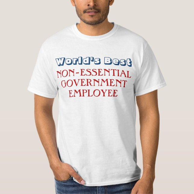 Funny Government Employee Shutdown T-Shirt (Front)