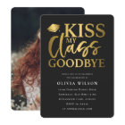 Funny Graduate Typography Graduation Party Photo