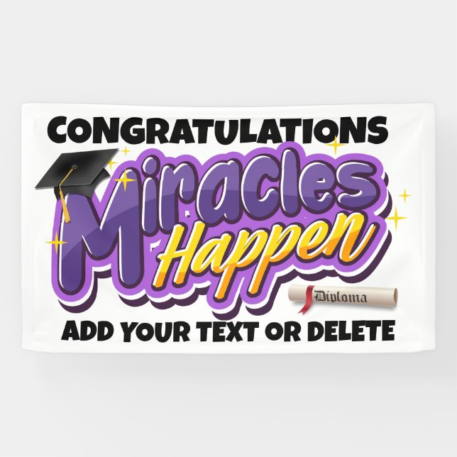 FUNNY Graduation  Banner (Horizontal)