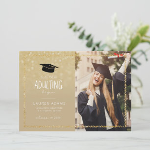 Funny Graduation Card Announcement