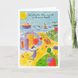 Funny Graduation Card, Size: Standard (5" x 7") Card
