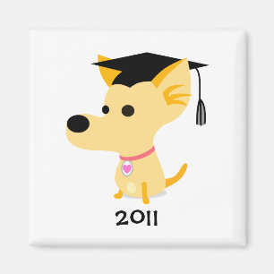 Funny Graduation Dog Magnet