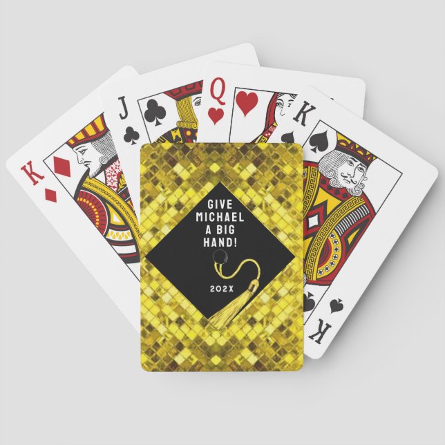 Funny graduation gift playing cards (Back)