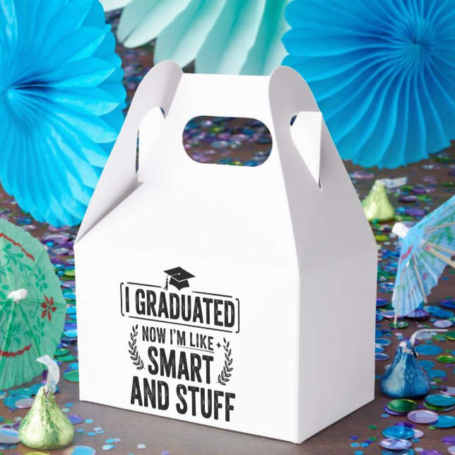 Funny Graduation Graduate Smart and Stuff Ceremony Favour Box (Party)