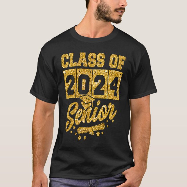 Funny Graduation Senior 24 Class Of 2024 Teacher S T-Shirt (Front)