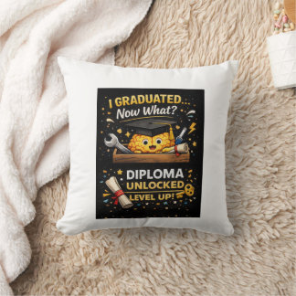 Funny Graduation Shirt – I Graduated Now What Cushion