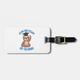Funny Graduation Sloth Luggage Tag