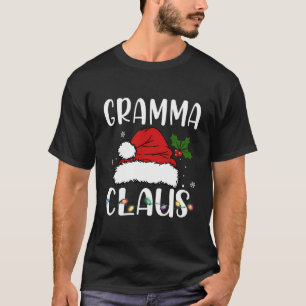 Funny Gramma Claus Christmas T-Shirt Pyjamas Santa