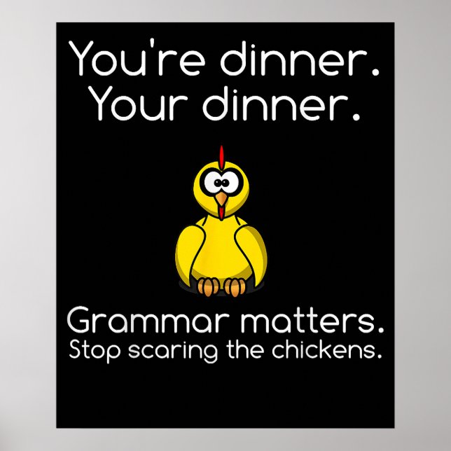 Funny Grammar Poster (Front)