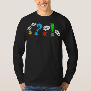 Funny Grammar Punctuation English Teacher Wait, Wh T-Shirt