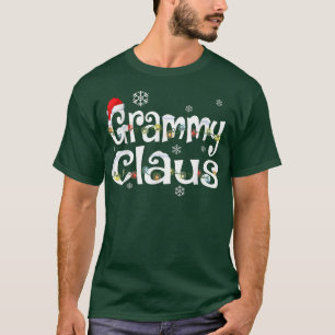 Funny Grammy Claus Christmas Lights Merry Christma T-Shirt