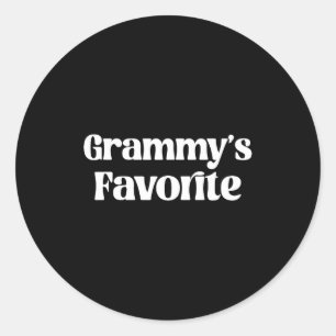 Funny Grammy’s Favorite Funny Grandparent Granhild Classic Round Sticker