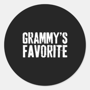 Funny Grammy’s Favorite Funny Grandparent Granhild Classic Round Sticker