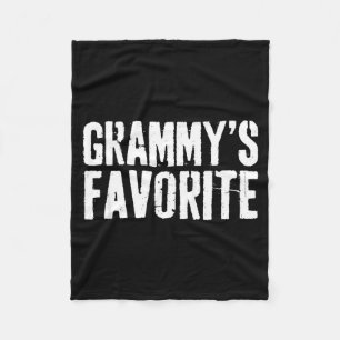 Funny Grammy’s Favorite Funny Grandparent Granhild Fleece Blanket