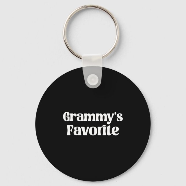 Funny Grammy’s Favorite Funny Grandparent Granhild Key Ring (Front)