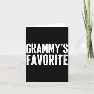 Funny Grammy’s Favourite Funny Grandparent Granhil Card