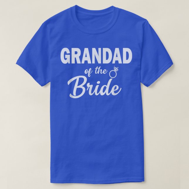 Funny Grandad of the Bride Coordinating Wedding Pa T-Shirt (Design Front)