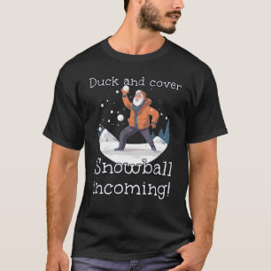 Funny Granddad Snowballer in Winter for Snowball i T-Shirt
