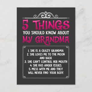 Funny Grandkids Grandchildren Best Grandma Postcard