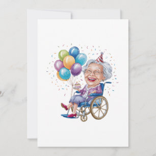 Funny Grandma Birthday Gift for Elderly Aunt Card