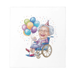 Funny Grandma Birthday Gift for Elderly Aunt Notepad