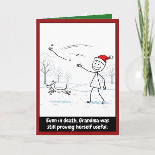 Funny Grandma Christmas Card