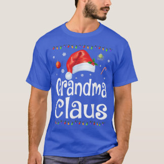 Funny Grandma Claus Christmas  Pyjamas Santa Gift  T-Shirt