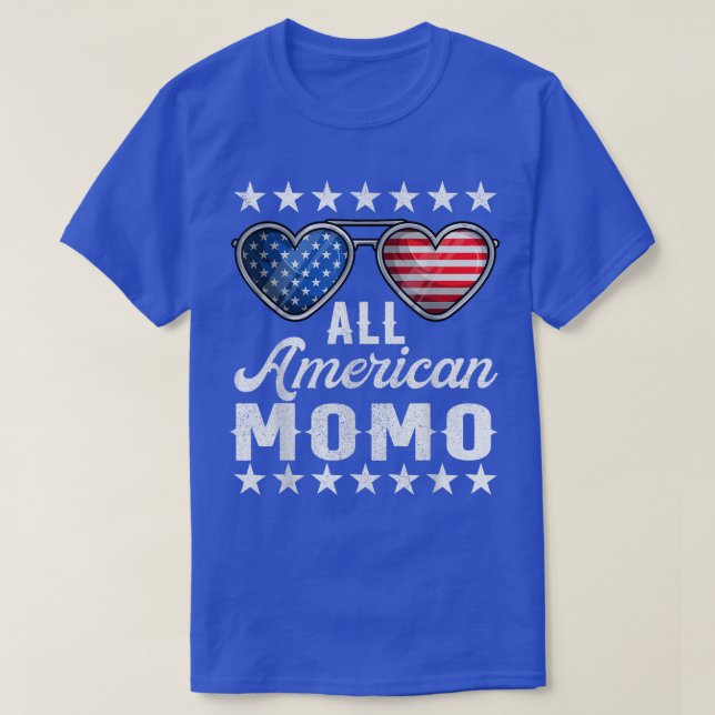 Funny Grandma Fourth Of July  Womens, All American T-Shirt (Design Front)