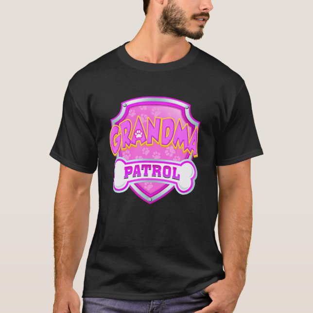 Funny Grandma Patrol - Dog Mum, Dad For Men Women T-Shirt (Front)
