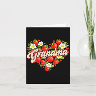 Funny grandma strawberry mother's day card