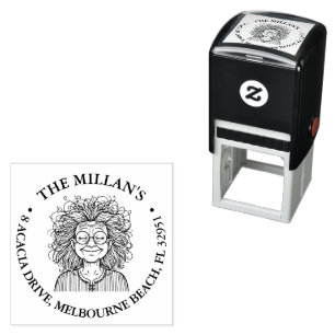 funny grandma theme self-inking stamp