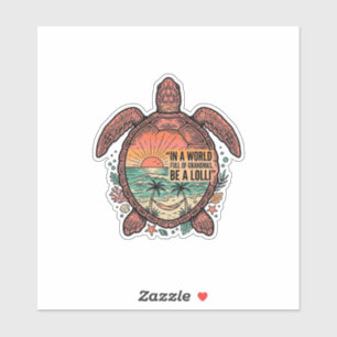 Funny Grandma Turtle Beach Vintage Shirt Design_1