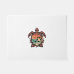 Funny Grandma Turtle Beach Vintage Shirt Design_1 Doormat