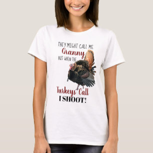 Funny Grandma Wild Turkey Hunting Shirt