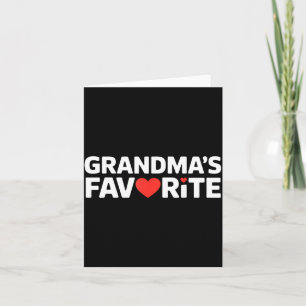 Funny Grandmas Favorite Family Humor Tees For Men Card