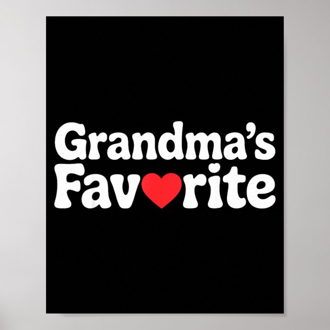 Funny Grandmas Favorite Family Humor Tees For Men  Poster (Front)