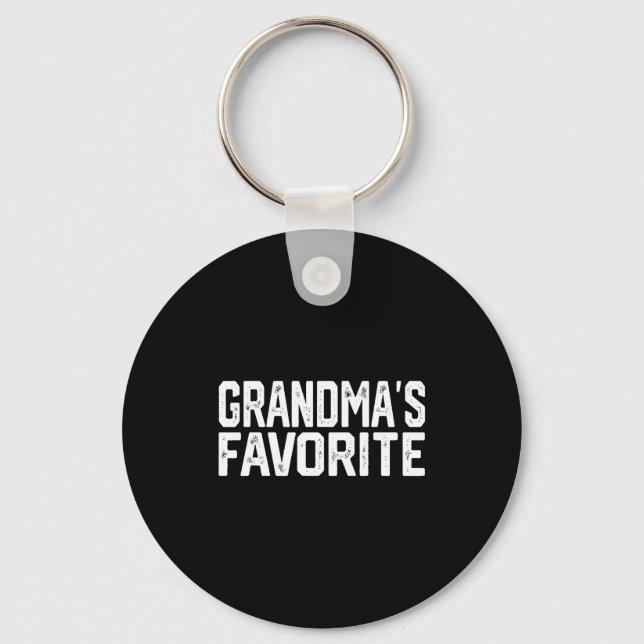 Funny Grandma's Favorite Grandparent Granhild  Key Ring (Front)
