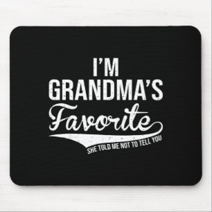 Funny Grandma's Favorite Grandson &amp; Granddaugh Mouse Pad