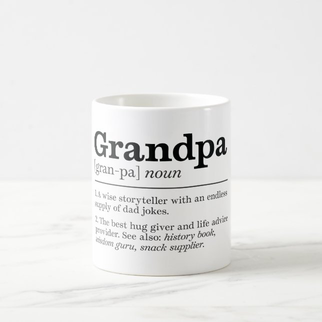 Funny Grandpa Definition Coffee Mug (Center)