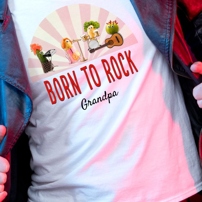 Funny Grandpa Gift – Cool Veggie Music Lover T-Shirt (Creator Uploaded)