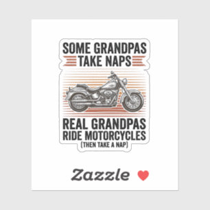 Funny Grandpa Motorcycle Vintage Engraving T-Shirt