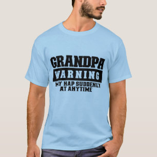 Funny Grandpa nap warning word art T-Shirt